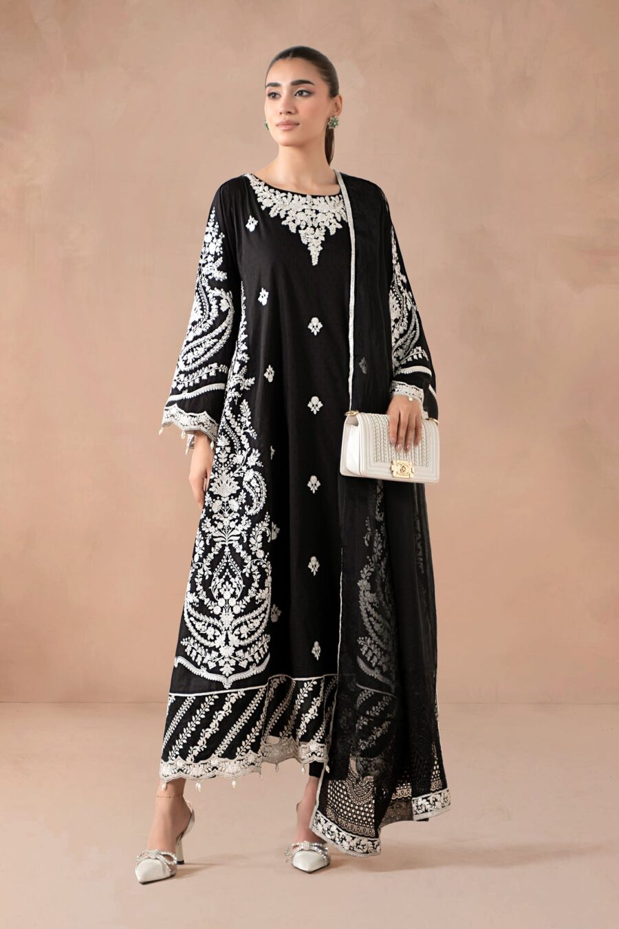 3 Piece Embroidered Dobby Suit By Maria B. | KYS004
